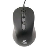 ITEK CLK C01 MOUSE OTTICO USB AMBIDESTRO 3.600 DPI NERO