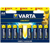 VARTA ENERGY BATTERIE ALCALINE STILO AA IN BLISTER DA 8 Pz. CONF 20 Pz.TOTALE 160 Pz.