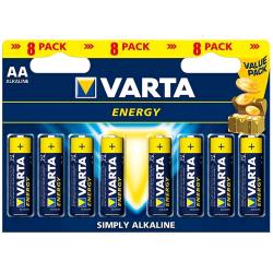 VARTA ENERGY BATTERIE ALCALINE STILO AA IN BLISTER DA 8 Pz. CONF 20 Pz.TOTALE 160 Pz.