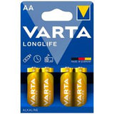 VARTA LONGLIFE BATTERIE ALCALINE STILO AA IN BLISTER DA 4 Pz. CONF 20 Pz. TOTALE 80 Pz.