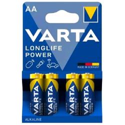 VARTA LONGLIFE POWER BATTERIE ALCALINE STILO AAA IN BLISTER DA 4 Pz. CONF 20 Pz. TOTALE 80 Pz.