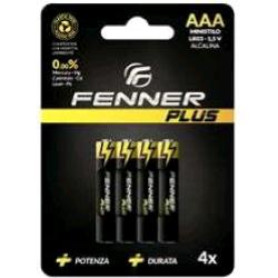 FENNER PLUS FN-LR03 BATTERIE ALCALINE MINISTILO AAA BLISTER DA 4 PZ. CONF 12 Pz. TOTALE 48 BATTERIE