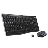 LOGITECH MK270 TASTIERA WIRELESS LAYOUT ITALIANO + MOUSE WIRELESS STANDARD OTTICO COLORE NERO