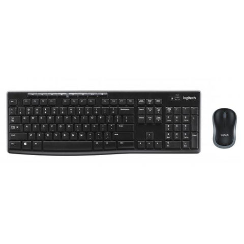 LOGITECH MK270 TASTIERA WIRELESS LAYOUT ITALIANO + MOUSE WIRELESS STANDARD OTTICO COLORE NERO