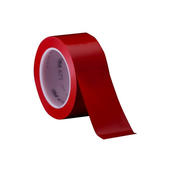 3M 471 Interno e esterno 32.91m Vinile Rosso nastro adesivo