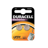 DURACELL LR54 BATTERIA A BOTTONE 1.5 V CONF 2 Pz.