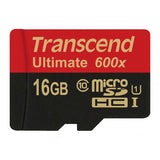 Transcend 16GB microSDHC Class 10 UHS-I (Ultimate) memoria flash MLC Classe 10