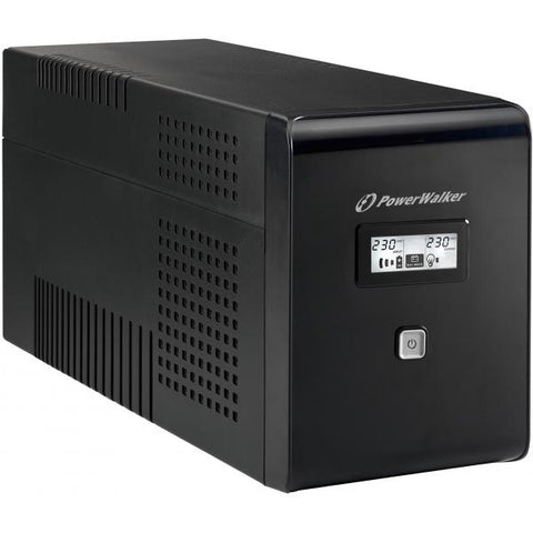 PowerWalker VI 1500 LCD gruppo di continuit [UPS] 1,5 kVA 900 W 2 presa[e] AC (VI 1500 LCD UPS 1500VA/900W - Line-Interactive with 2x - Schuko + 2x IEC outlet - Warranty: 24M)