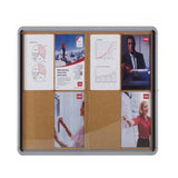 Nobo Bacheca per interni-fondo in sughero 12xA4 anta scorrevole (Nobo 1902574 Premium Plus Cork Lockable Notice Board 12xA4)