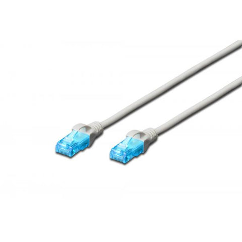 DIGITUS CAVO DI RETE UTP, CAT 5E, NON SCHERMATO, 0,25MT, GRIGIO