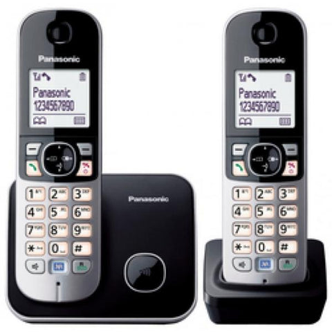 Panasonic KX-TG6812GB telefono Telefono DECT Nero Identificatore di chiamata