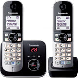 Panasonic KX-TG6822GB telefono Telefono DECT Nero, Argento Identificatore di chiamata