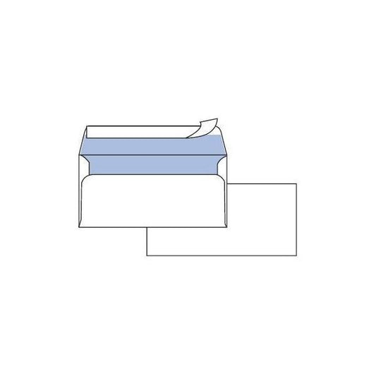 PIGNA EDERA BUSTE DI CARTA SENZA FINESTRA CON STRIP 120X180 mm 90 GR COL. BIANCO CONF 500 Pz.
