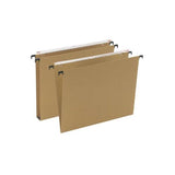 BERTESI CARTELLE SOSPESE PER CASSETTO IN CARTONCINO INTERASSE 390 FONDO A V COL.AVANA CONF 50 Pz.