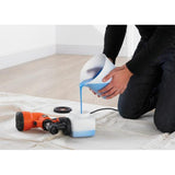BLACK &amp; DECKER HVLP200-QS PISTOLA A SPRUZZO HVPL COMPATTA 400W DOPPIO COPERCHIO CAPACITA' 1.2LT VISCOSITA' 120 DIN/sec VISCOSIMETRO INCLUSO COLORE ARANCIONE/NERO