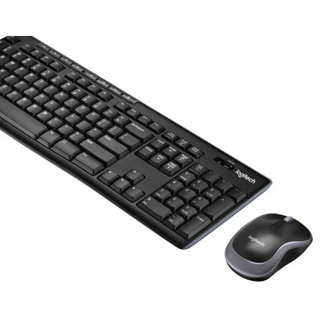 LOGITECH TASTIERA E MOUSE OTTICO WIRELESS UK NERO