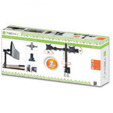 Techly Supporto da scrivania per 2 Monitor 13-27 con morsetto [ICA-LCD 482-D] (Techly Schreibtischhalterung f. 2LCD 1)