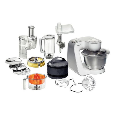 Bosch Styline robot da cucina 900 W 3,9 L Acciaio inossidabile, Bianco