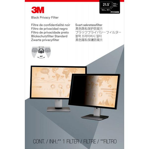 3M PF21.5W9 FILTRO PRIVACY PER MONITOR 21.5" FORMATO 16:9 COLORE NERO
