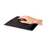 TAPPETINO PER MOUSE CON POGGIAPOLSO IN MEMORY FOAM COLORE NERO