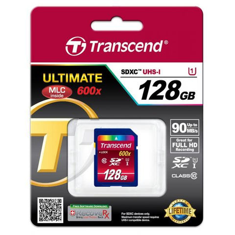 Transcend TS128GSDXC10U1 memoria flash 128 GB SDXC Classe 10 MLC