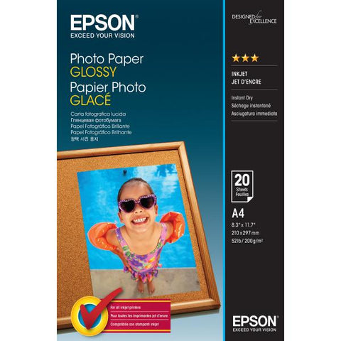 EPSON C13S042538 CARTA FOTOGRAFICA LUCIDA GOOD (200 G/M ) FORMATO A4 20 FOGLI