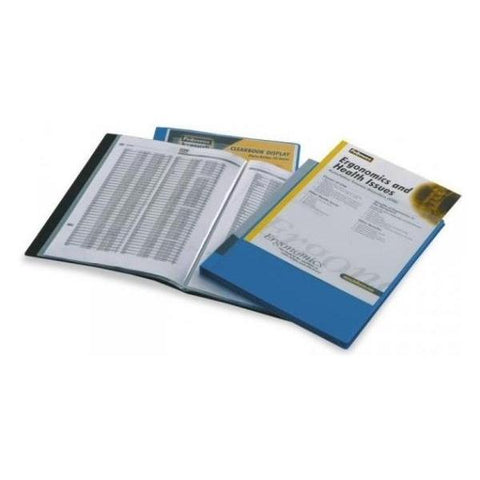 FELLOWES PORTALISTINO A DISPLAY PERSONALIZZABILE IN PP 297X210MM A4 60 BUSTE COL. NERO