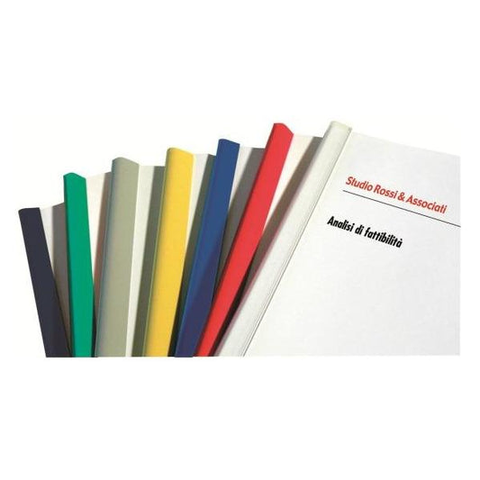 FELLOWES DORSINO IN PLASTICA DIAMETRO 3 mm LUNGHEZZA 297 mm RILEGATURA 1/15 FOGLI COL. BLU CONF 50 Pz.