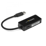 STARTECH ADATTATORE DI RETE ETHERNET DA USB-A 3.0 NIC MASCHIO A RJ-45 GIGABIT ETHERNET FEMMINA NERO