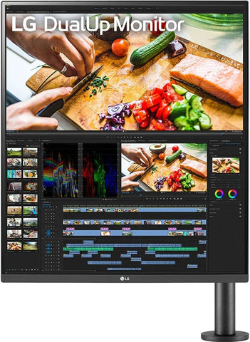 LG 28" 28MQ780-B Ergo DualUp SDQHD 2x HDMI DP USB-C 16:18