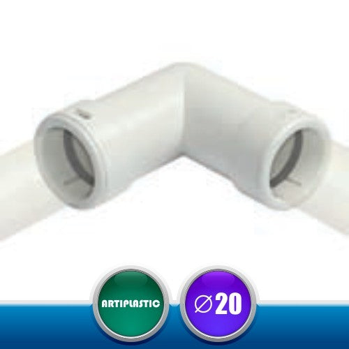 2014COR Angolo 90 O-Ring per Tubo Rigido Scarico Condensa - Diametro 20 mm