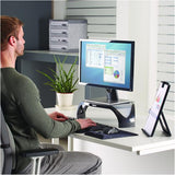 FELLOWES LEONARDI SUPPORTO DA TAVOLO PER MONITOR REGOLABILE COLORE NERO