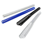 GBC PLASTIC CLIK DORSI IN PLASTICA A SPIRALE 34 ANELLI DA 8 mm RILEGATURA 1/45 FOGLI COL. TRASPARENTE CONF 50 Pz.