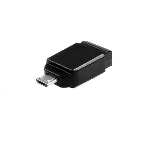 VERBATIM NANO 49821 16GB USB 2.0 + MICRO USB BLACK