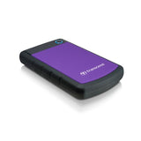 Transcend StoreJet 25H3P (USB 3.0), 2TB disco rigido esterno 2000 GB Nero, Porpora