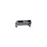 Bachmann DESK 2 2AC outlet(s) 0.2m Nero, Acciaio inossidabile prolunghe e multiple