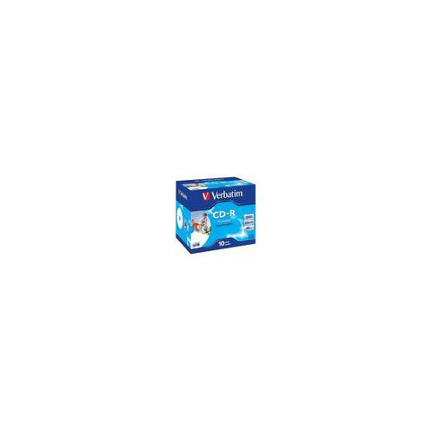 VERBATIM CD-R 700MB 52X INKJET PRINTABLE 10PZ