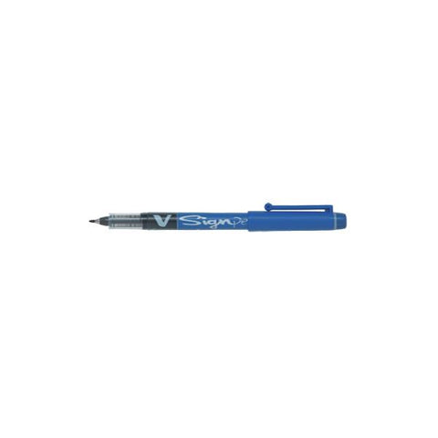 PILOT V SIGNPEN PENNA PUNTA IN FIBRA 2 mm COLORE BLU CONF. 12 Pz.