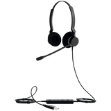Jabra Biz 2300 Duo USB UC Cuffia Padiglione auricolare USB tipo A Nero