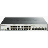 D-LINK DGS-1510-20 SWITCH GESTITO L3 16 x 10/100/1000 + 2 x Gigabit SFP + 2 x 10 Gigabit SFP+