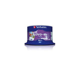 VERBATIM DVD+R 4 7GB 16X PRINTABLE SPINDLE 50 PZ