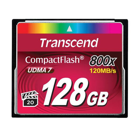 Transcend 128GB 800x CF memoria flash CompactFlash MLC