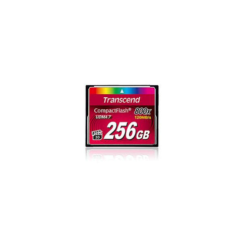 Transcend 256GB 800x CF memoria flash CompactFlash