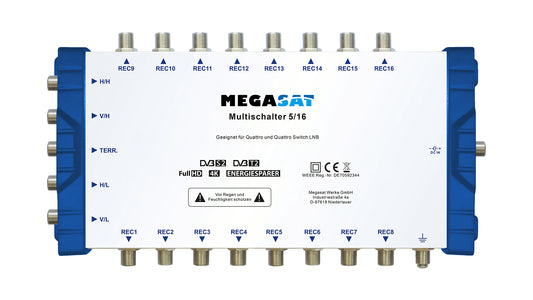 Megasat 5/16 multinterruttore satellitare 6 ingressi 16 uscite