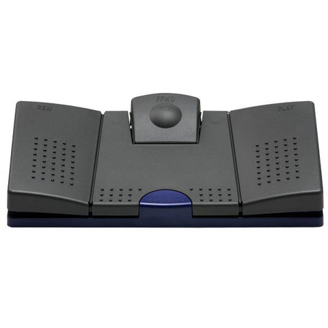 Grundig Foot switch 536 Cablato Pulsanti Nero, Blu telecomando