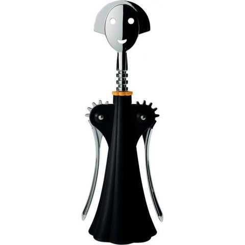Alessi Anna G. Wing corkscrew Nero, Cromo