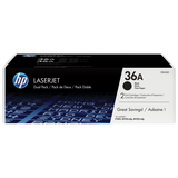 HP Confezione da 2 cartucce originali di Toner nero LaserJet 36A