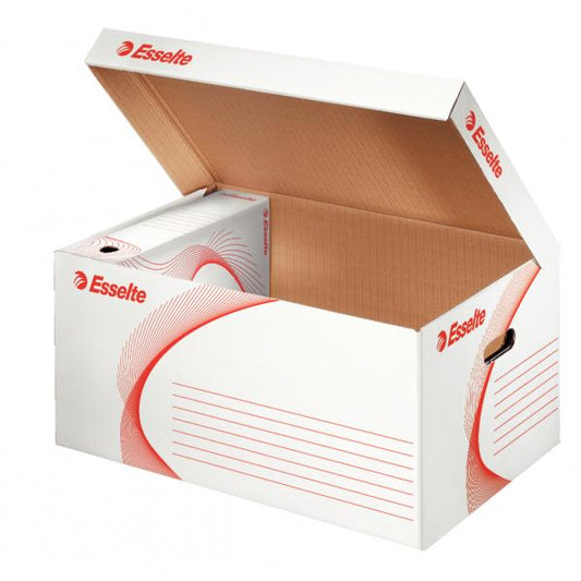 ESSELTE BOXY CONTAINER SCATOLA ARCHIVIO 265X560 mm COL. BIANCO CONF 10 Pz.