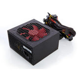 ALIMENTADOR ITEK DESERT 650 POR COMPUTADORA 650 W 20+4 PINES ATX ATX NEGRO ROJO