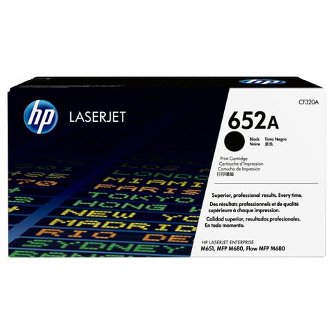 HP 652A TONER NERO PER COLOR LASERJET M651XH/COLOR LASERJET ENTERPRISE M680DN-M680F-M680Z GARANZIA ITALIA (CF320A)